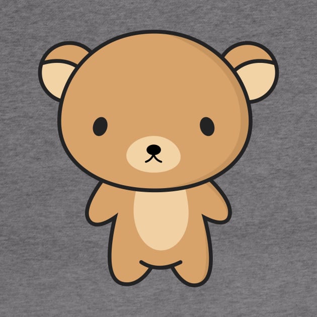 Cute and Kawaii Brown Bear by happinessinatee